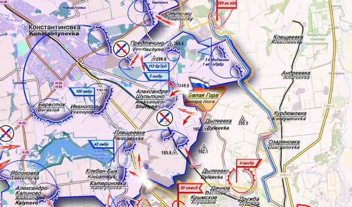 ВС РФ освободили село Белая Гора, продвинулись под Покровском и Константиновкой: карта СВО на 21 июля.