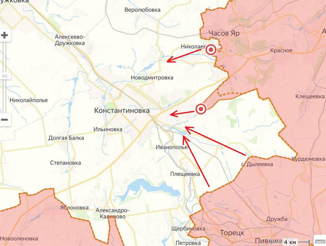 ВС РФ начали широкое наступление на Запорожье, карта СВО на 8 июля