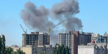 В Одессе шесть «Гераней» поразили здание ТЦК