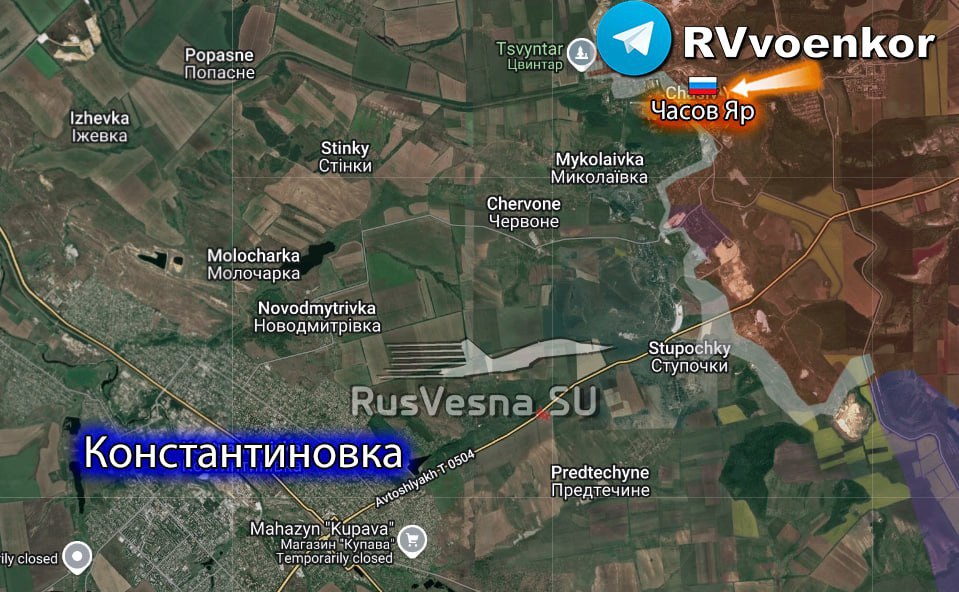 Ключ к Донбассу в руках российской армии: Часов Яр освобождён