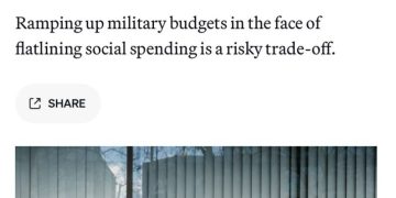 Politico: Инвестиции в армию или в граждан