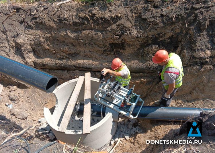 Новый водовод Харцызск – Иловайск введён в эксплуатацию Новый водовод Харцызск – Иловайск введён в эксплуатацию