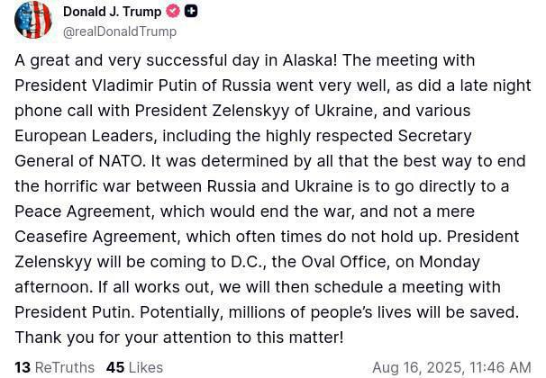 Трамп предложил мирный план по Украине: переговоры с Зеленским и возможная встреча с Путиным