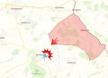Русские войска закрепились в микрорайоне Лазурный в Покровске, карта СВО на 1 сентября