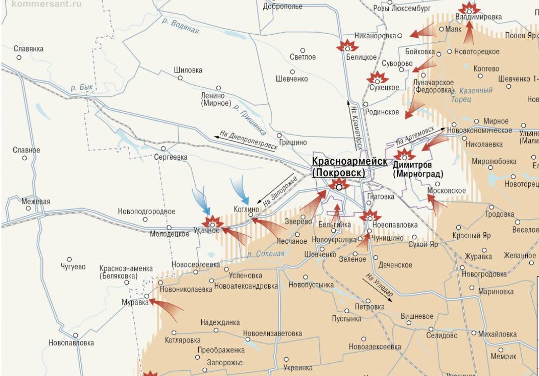 Крах обороны ВСУ: наши войска закрепляются в Покровске, карта СВО на 9 августа