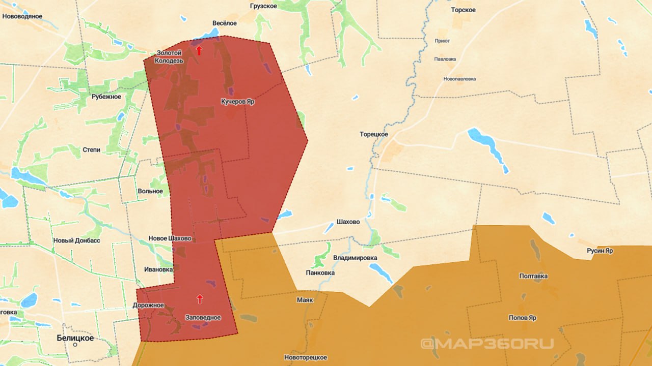 Добропольский разгром: Прорыв продолжается танковым катком, карта СВО на 13 августа