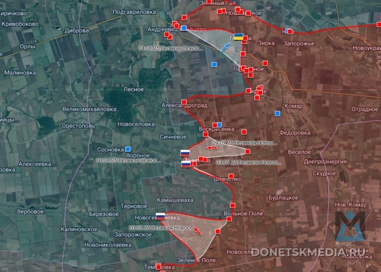 Формирование клина: российские войска расширяют плацдарм под Запорожьем Формирование клина: российские войска расширяют плацдарм под Запорожьем