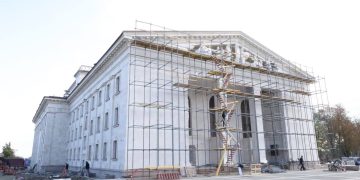 Восстановление Русского драматического театра близится к завершению Восстановление Русского драматического театра близится к завершению