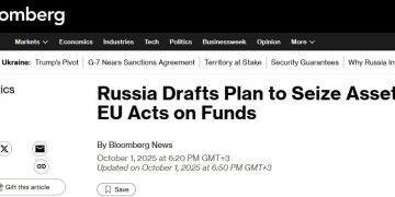 Bloomberg: Россия готовит ответный удар на случай конфискации активов