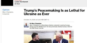 Bloomberg: встреча Трампа и Путина может поставить Украину на грань краха