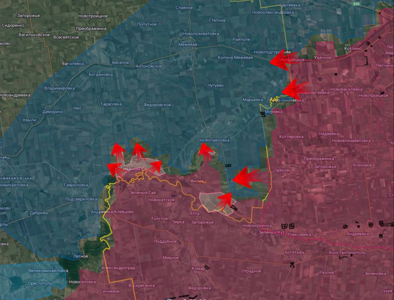 Интенсивные бои в Харьковской и Сумской областях: ВС РФ улучшают позиции, карта СВО за 7 ноября