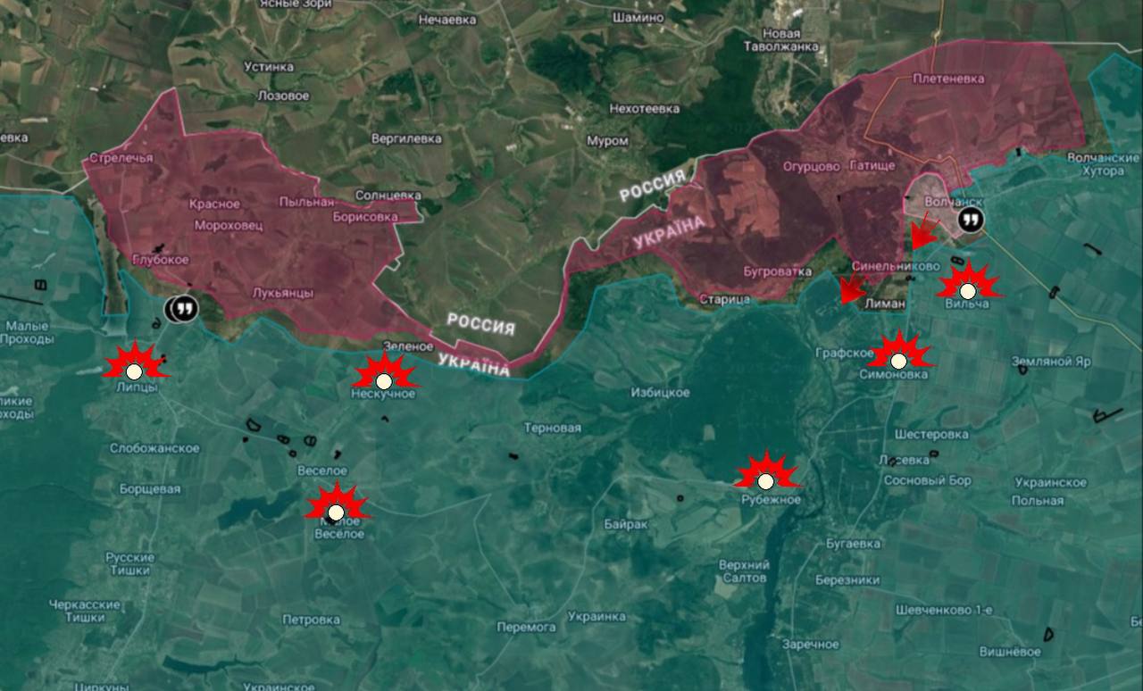ВС РФ освободили Сладкое и Новое, на Донбассе идут бои за Иванополье и Динас: карта СВО за 11 ноября