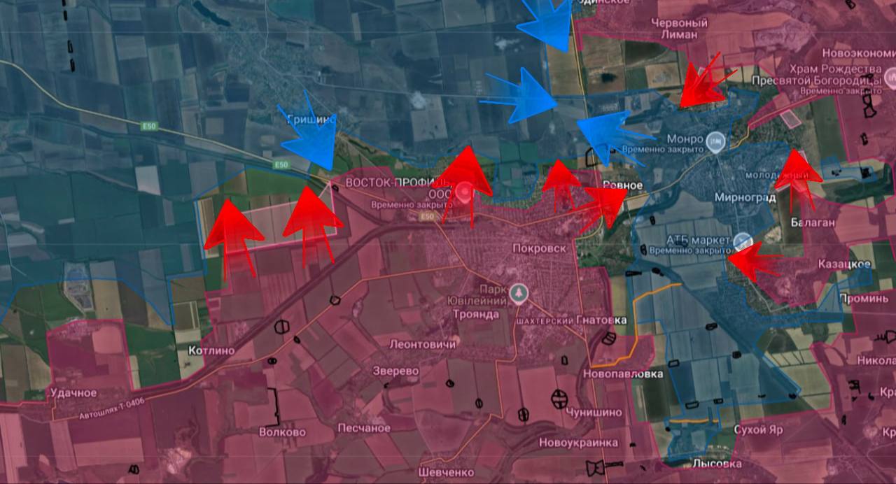 ВС РФ зашли в Северск, Волчанск переходит к России: карта СВО на 18 ноября