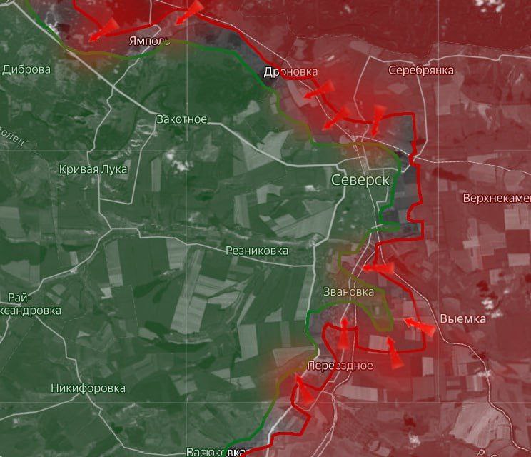 ВС РФ зашли в Северск, Волчанск переходит к России: карта СВО на 18 ноября