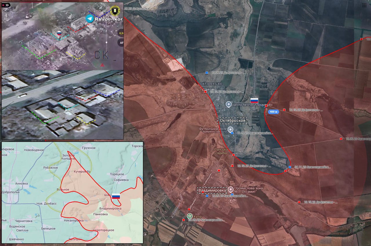 Продвижение в Волчанске, окружение Покровска и Мирнограда: карта СВО на 10 ноября