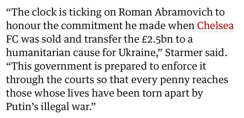 Британский грабёж: 2,5 млрд фунтов Абрамовича отправят в фонд помощи Украине