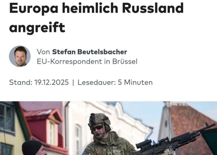 ЕС и НАТО тайно атакуют Россию, — Die Welt