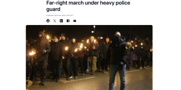 Впервые за 15 лет в Стокгольме прошел марш неонацистов