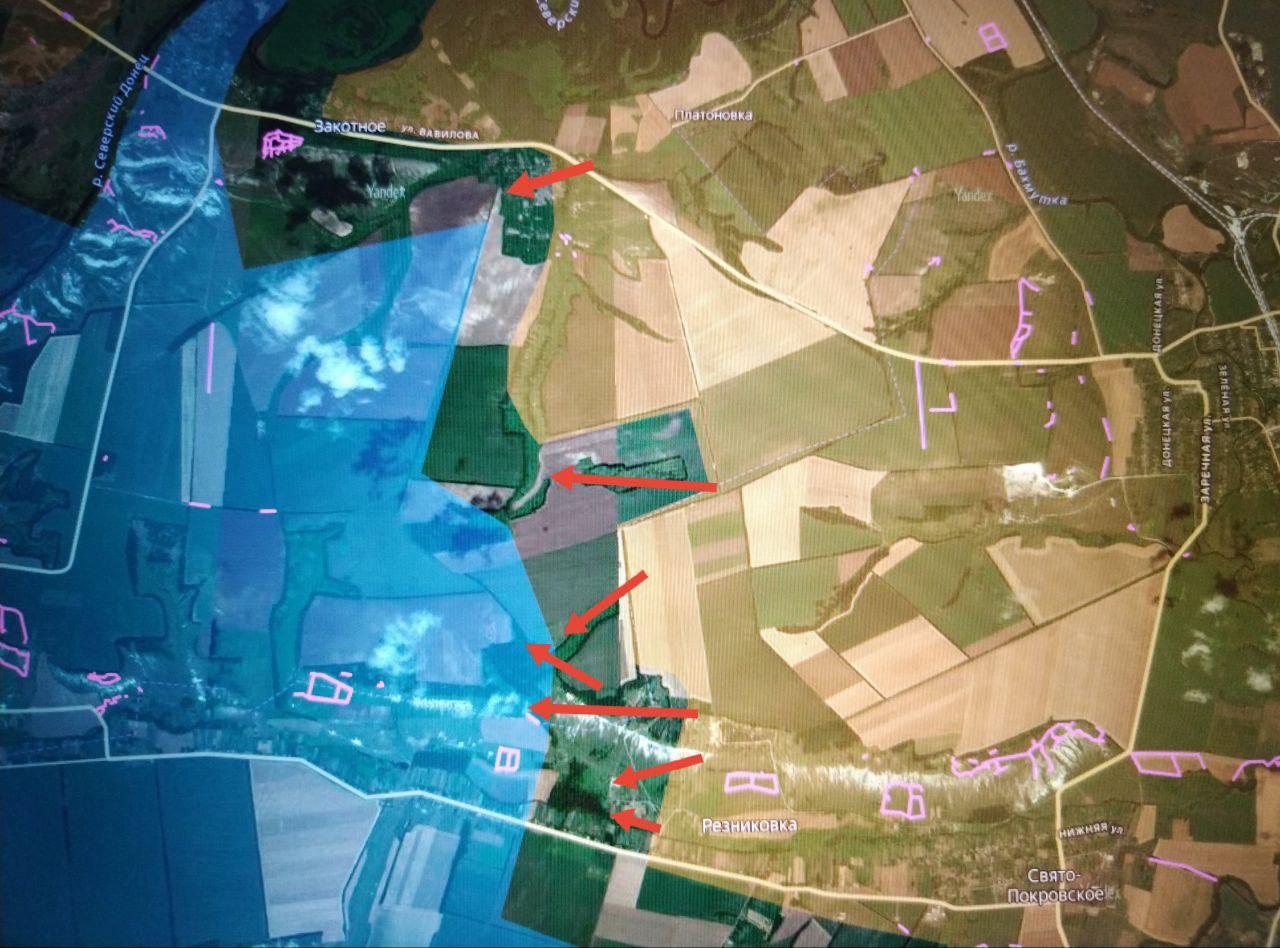 Форсирование водной преграды и захват ключевых позиций: Бои за Грабовское, Волчанские Хутора и Константиновку, карта СВО на 3 января