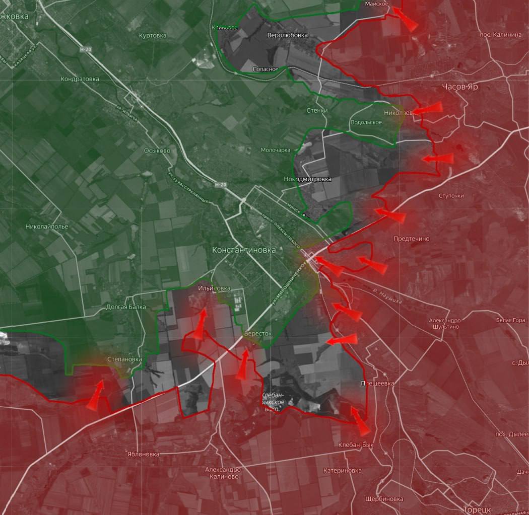 ВС РФ сорвали план ВСУ в Купянске и взяли в осаду Красный Лиман на Харьковщине. В Константиновке ВСУ сдаются в плен от мороза. Карта СВО на 24 явнаря