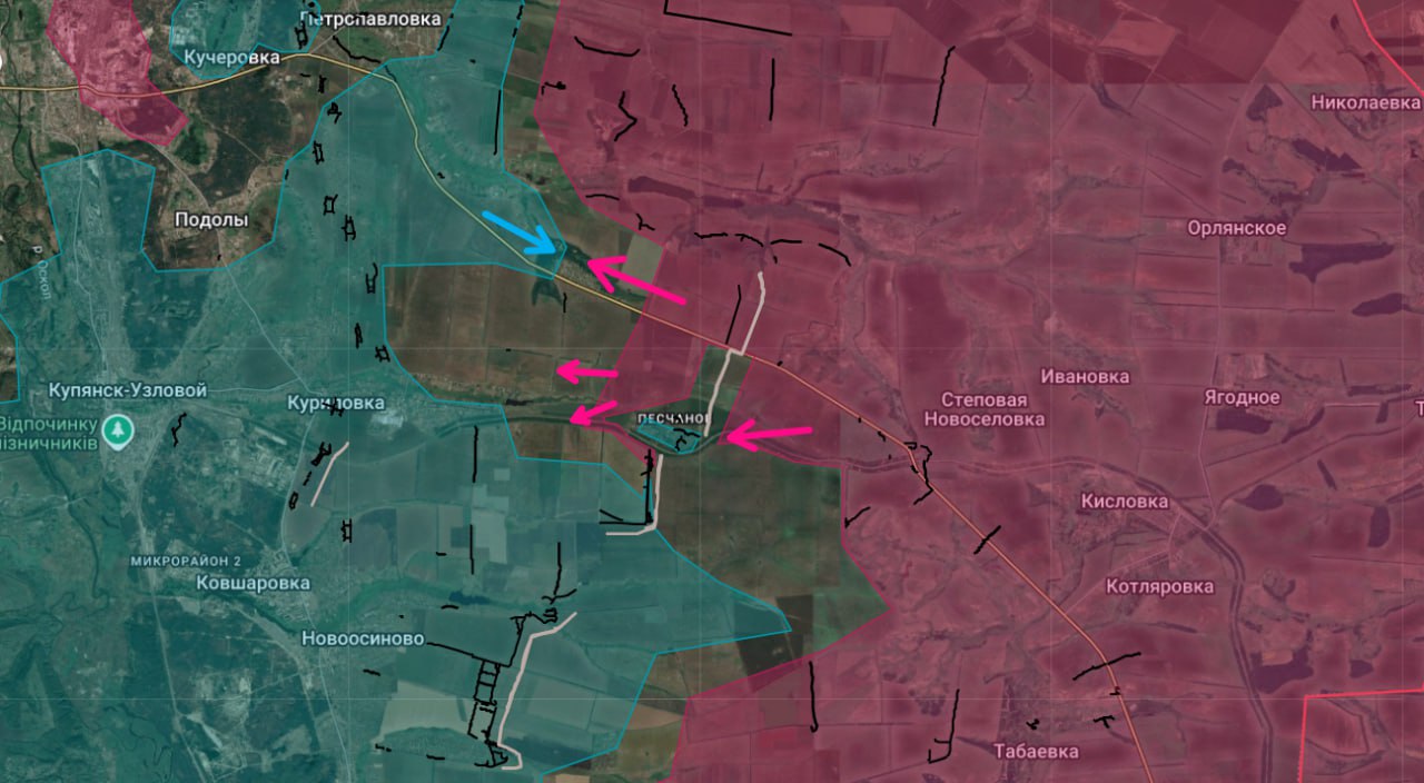 ВС РФ сорвали план ВСУ в Купянске и взяли в осаду Красный Лиман на Харьковщине. В Константиновке ВСУ сдаются в плен от мороза. Карта СВО на 24 явнаря