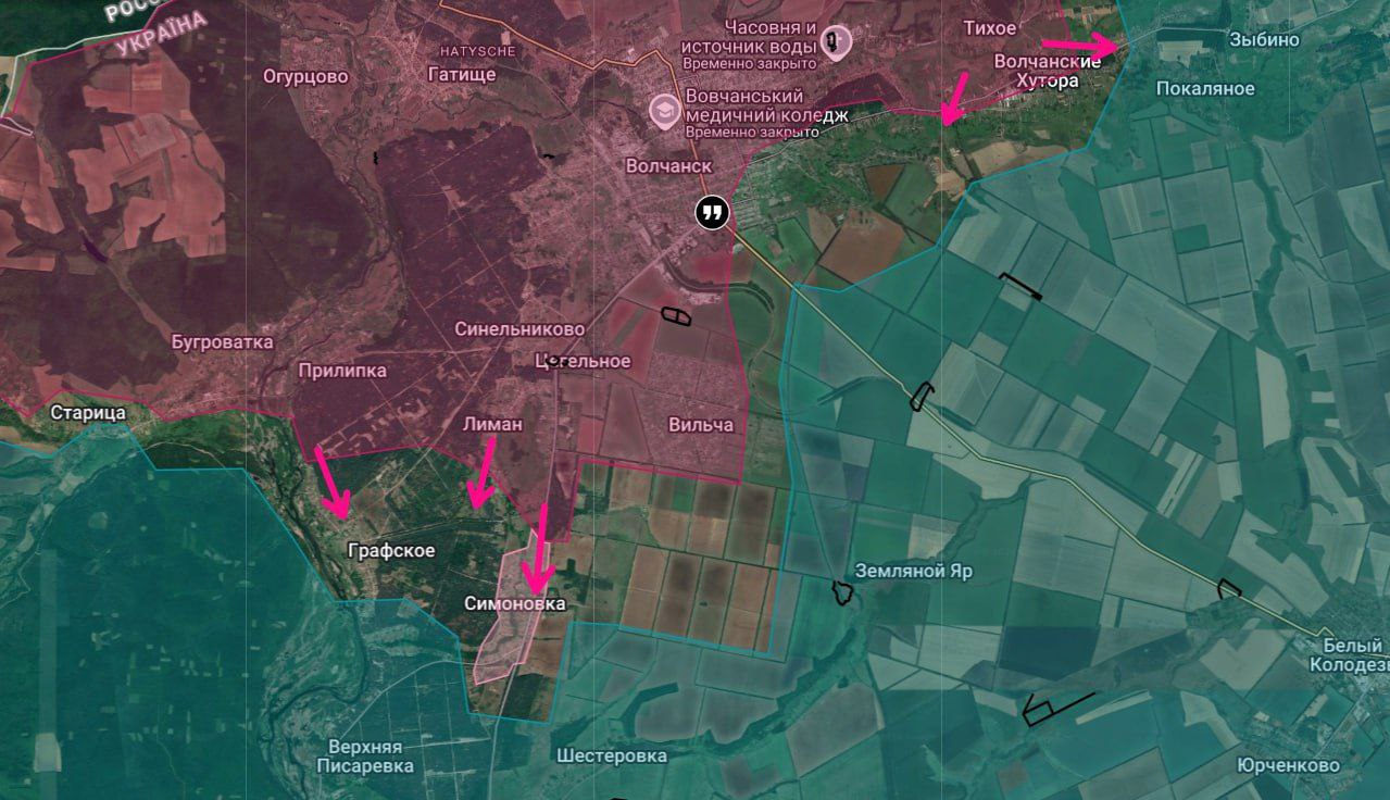 ВС РФ сорвали план ВСУ в Купянске и взяли в осаду Красный Лиман на Харьковщине. В Константиновке ВСУ сдаются в плен от мороза. Карта СВО на 24 явнаря