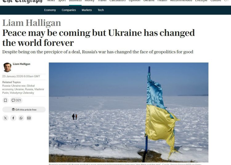 The Telegraph: Мир уже не будет прежним The Telegraph: Мир уже не будет прежним