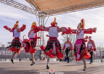 «Народная Дружина» провела масштабные гулянья на Масленицу в Донецке