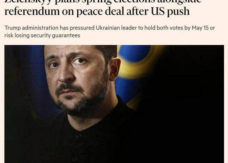 FT: Весенний ультиматум для Киева и срочные выборы под надзором Трампа
