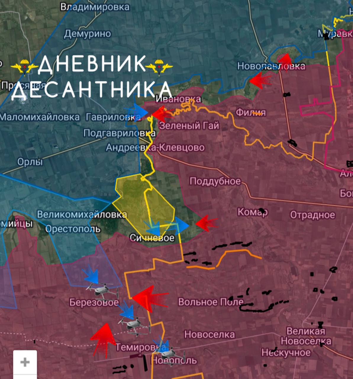 ВС РФ усиливают давление под Константиновкой и освободили Беляковку: карта СВО на 28 февраля