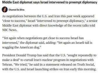 NBC News: Израиль сорвал переговоры США и Ирана