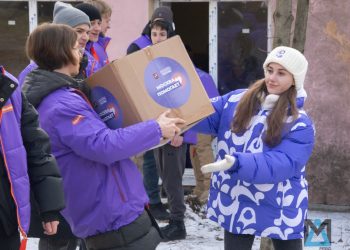 «От Москвы до Донецка с любовью»: столичные волонтёры привезли в Донбасс пять тонн груза ко Дню защитника Отечества