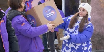 «От Москвы до Донецка с любовью»: столичные волонтёры привезли в Донбасс пять тонн груза ко Дню защитника Отечества