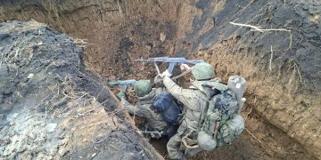 Группировка «Центр» закрепляется в северо-западной части Гришино