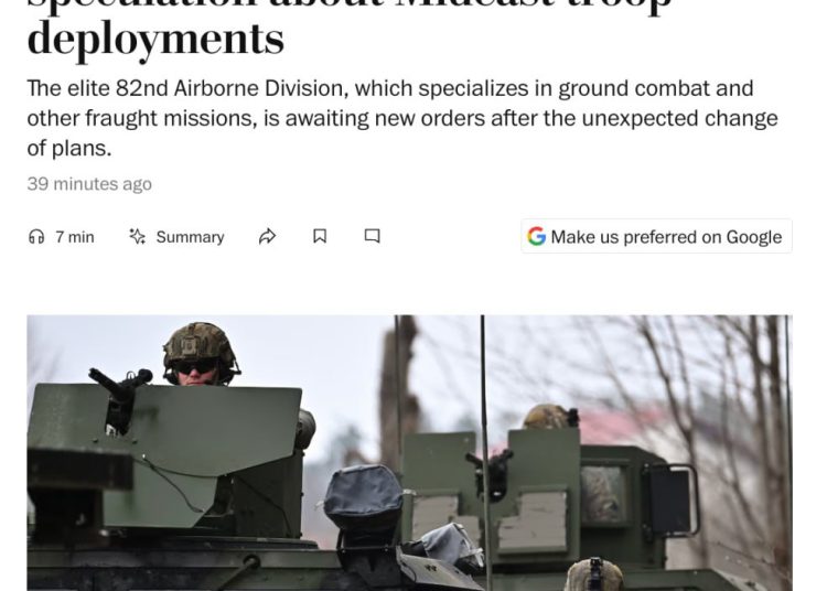 WP: Американский десант нацелился на Восток