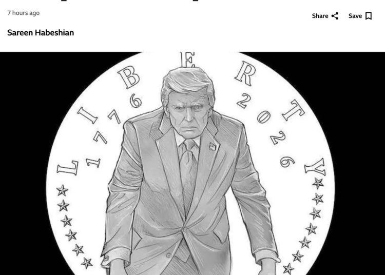 «Грозный» Трамп на золотой монете: США нарушили традицию ради самолюбования президента