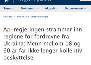 Европа устала от беженцев: Норвегия отправляет украинцев защищать родину