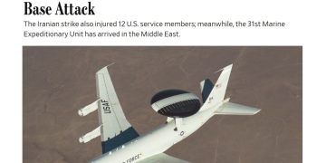 Огонь в Саудовской пустыне: иранская ракета вывела из строя ключевой самолет-разведчик США