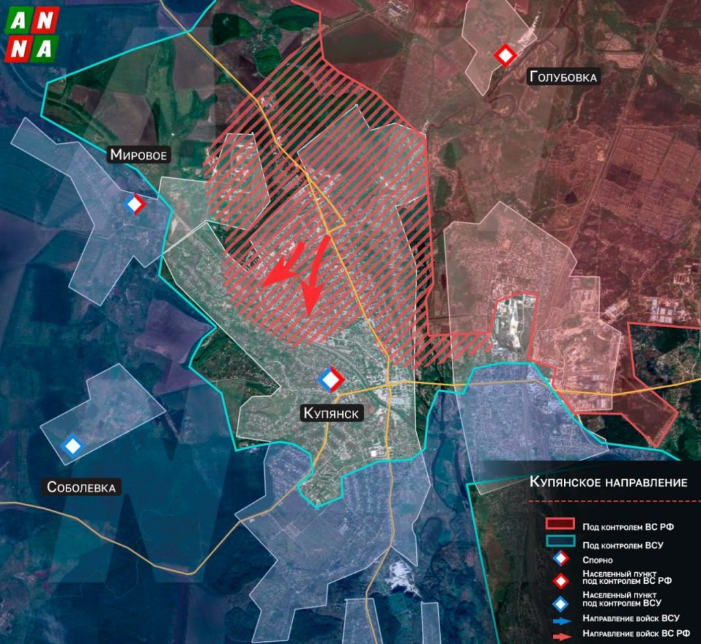 Российские силы прорвались в Сумах и заняли ключевую дорогу на Славянск. Карта СВО на 1 апреля