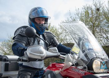 В Донецке прошла акция «Внимание мотоциклист»: байкеры напомнили о сезонной технике на дорогах