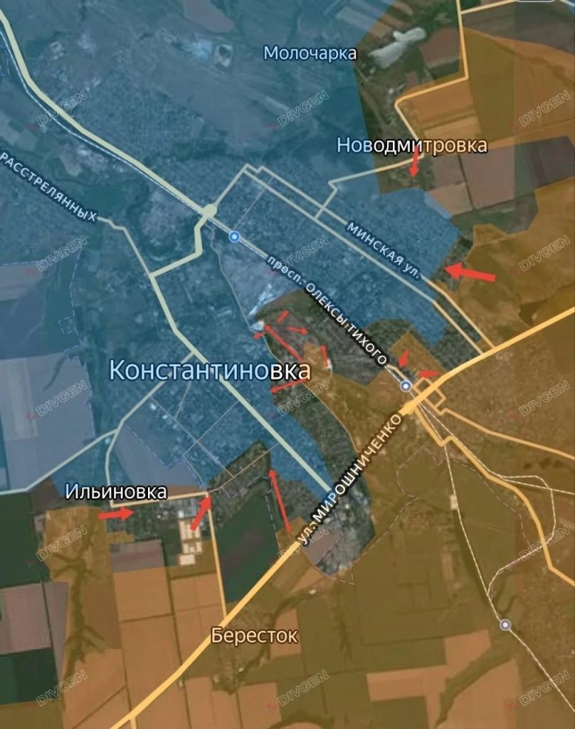 ВС РФ дошли до улицы Богдана Хмельницкого в Константиновке и держат оборону в центре Купянска. Карта СВО на 5 апреля