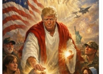 Трамп примерил образ божественного целителя после ссоры с папой Римским из-за Ирана