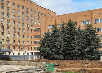 Луганской республиканской клинической больнице возводят новое современное приемное отделение