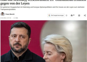 Berliner Zeitung: В ЕС начали расследование из-за секретного чата фон дер Ляйен с Зеленским и Макроном