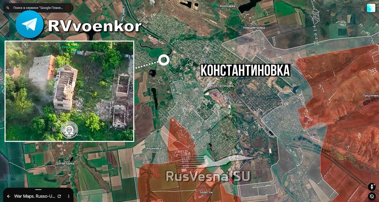 Бои в Константиновке, контроль над центральным рынком