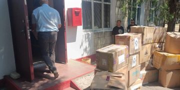 Волонтёры из Москвы доставили гуманитарную помощь в Новотроицкий округ Херсонской области