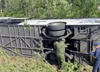 Автобус «Москва — Донецк» опрокинулся в Ровеньках