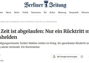 Berliner Zeitung: Зеленскому пора уйти в отставку