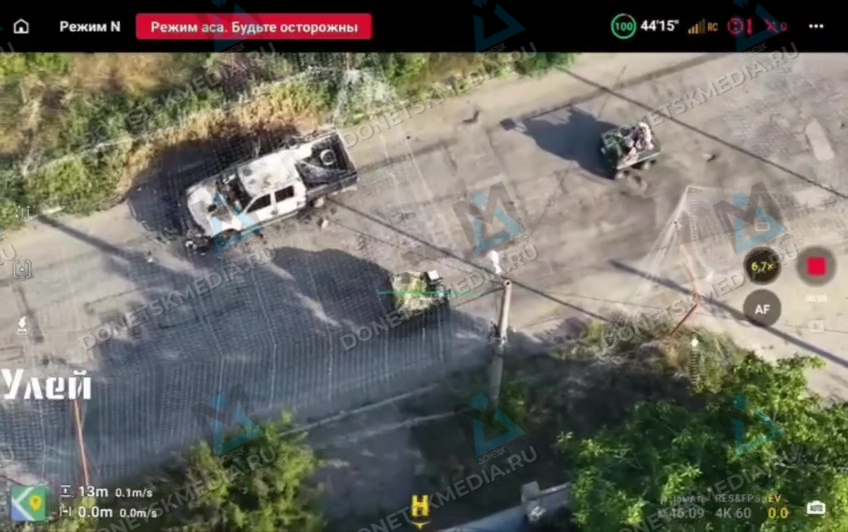 Уничтоженная вражеская техника в результате работы дронов