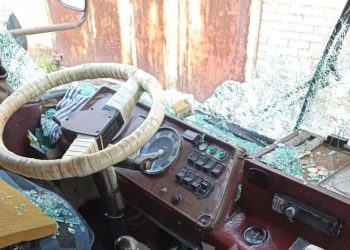 Два пассажирских автобуса повреждены при атаке БПЛА в Горловке – фото Два пассажирских автобуса повреждены при атаке БПЛА в Горловке – фото
